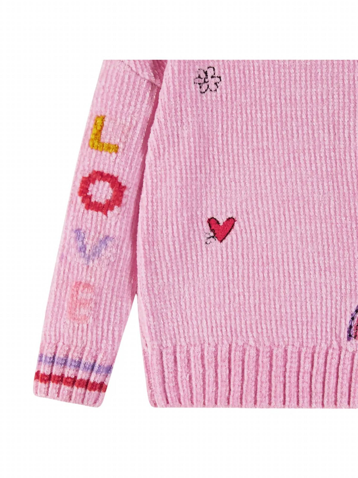 Andy & Evan - Kid's Chenille Sweater And Printed Legging Set