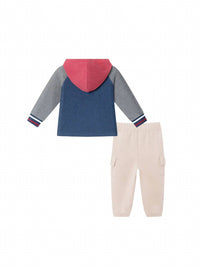 Andy & Evan - Kid's Hooded Jersey Tee And Jogger Set