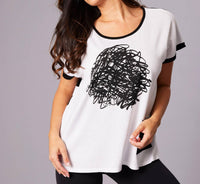 Angel Apparel - Abstract Oversized Top