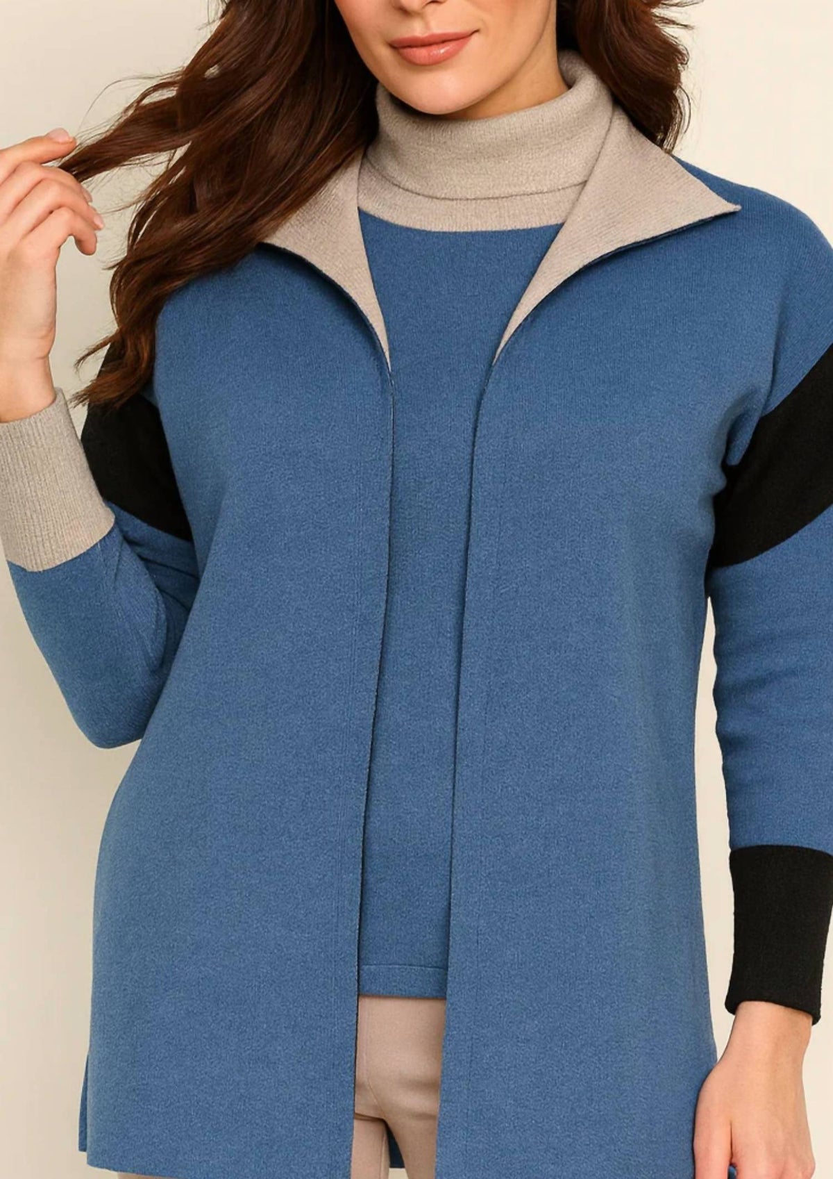Angel Apparel - Cap Sleeve Color Block Vest