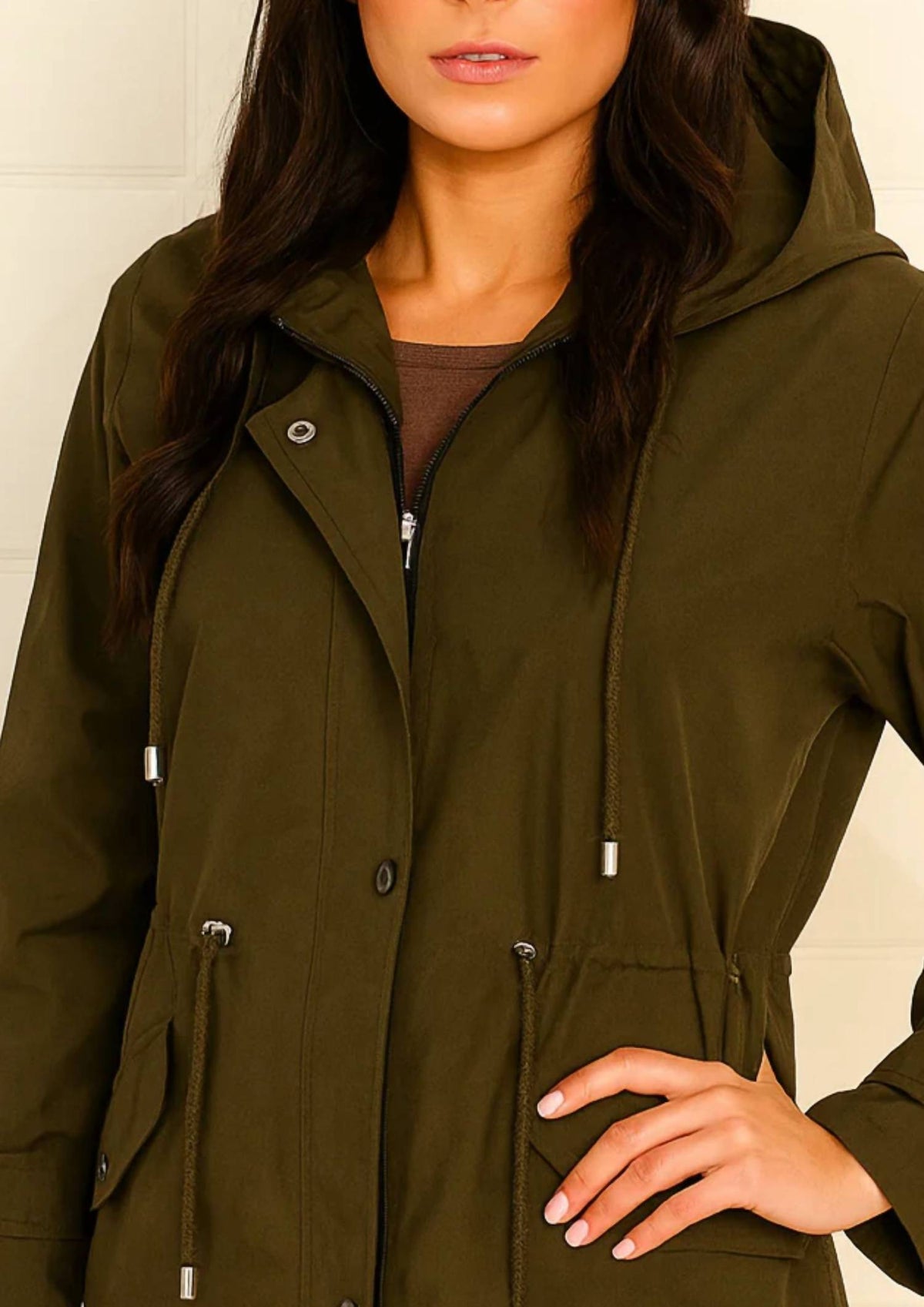 Angel Apparel - Metallic Short Rain Jacket