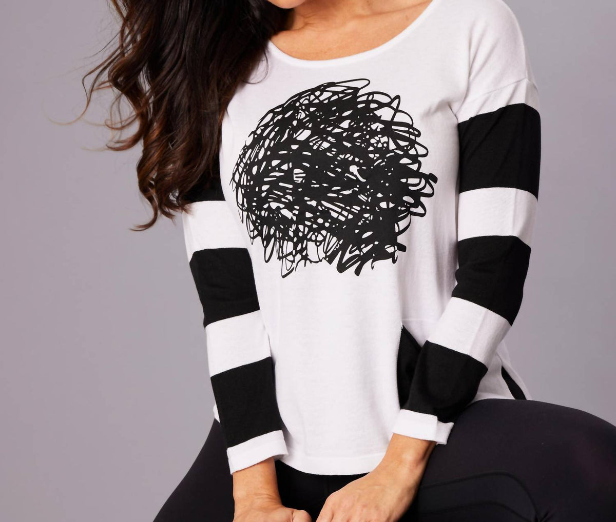 Angel Apparel - Scoop Neck Long Sleeve Top