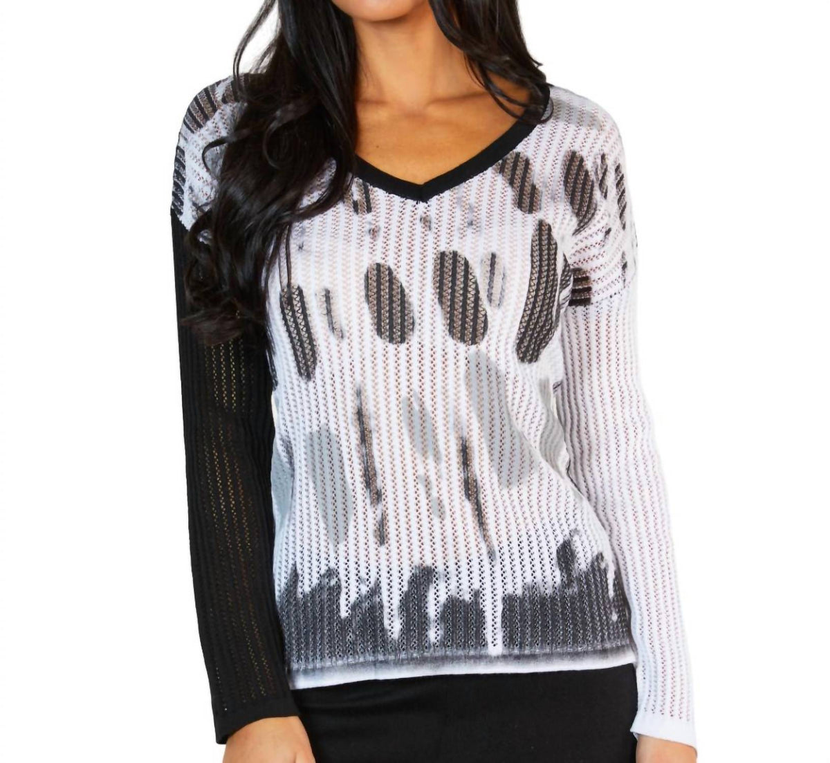 Angel Apparel - Spot V-Neck Top