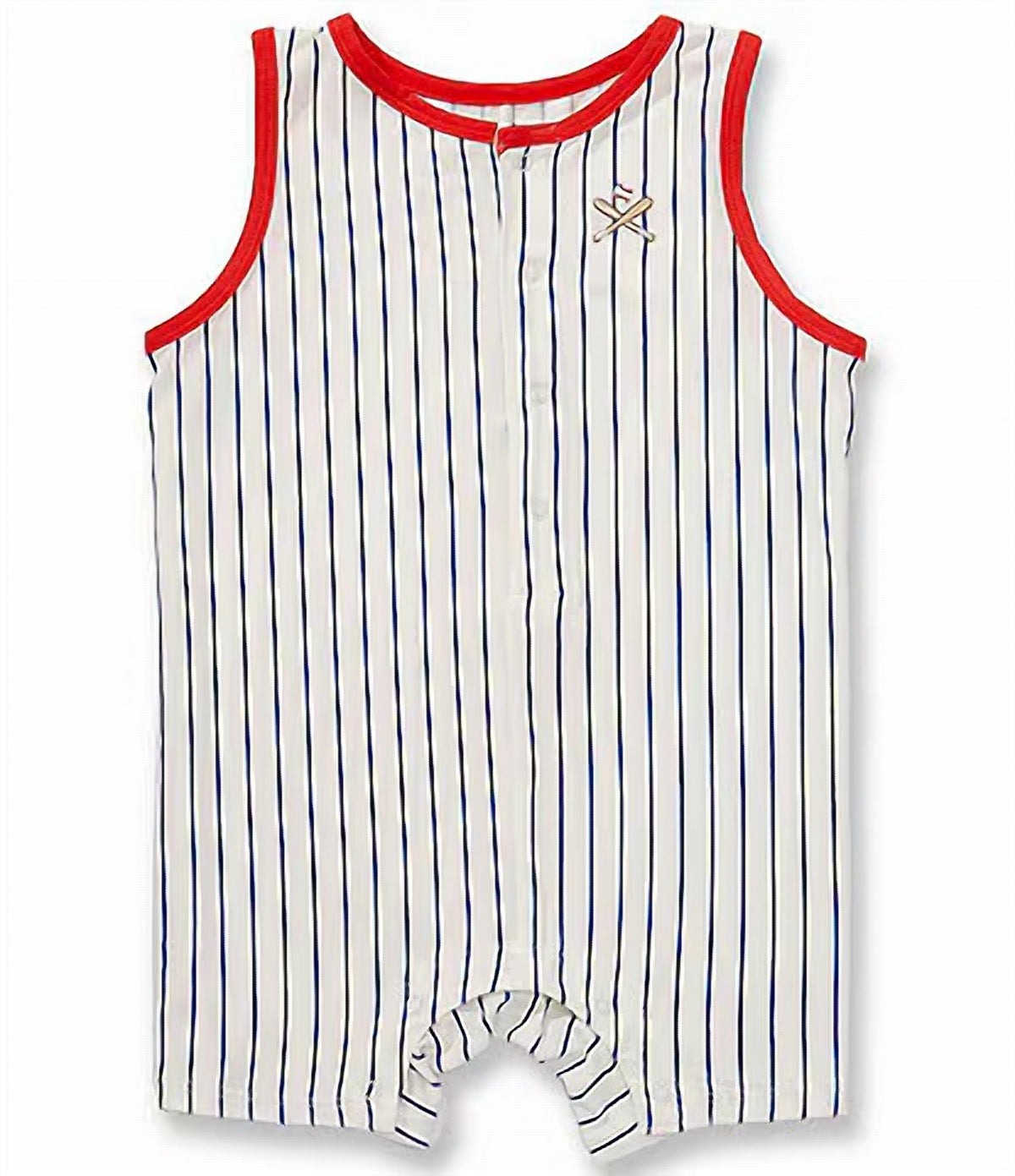 Angel Dear - Baseball Stripe Sleeveless Shortie Romper