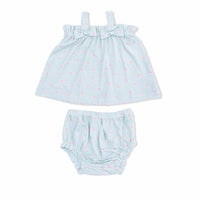 Angel Dear - Kid's Top With Bows And Ruffle Leg Bloomer