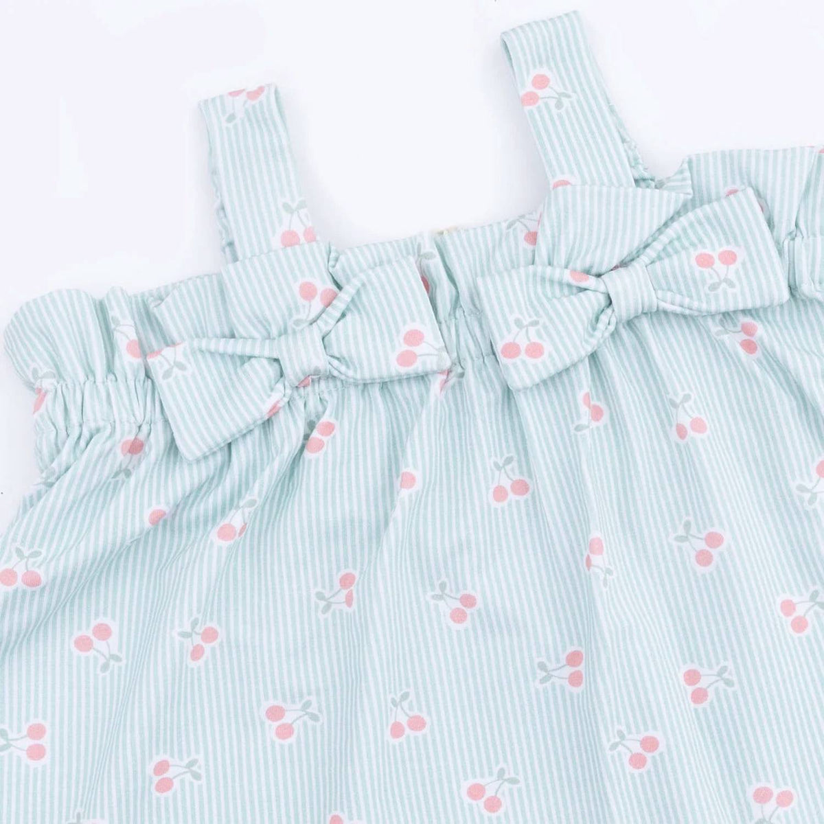 Angel Dear - Kid's Top With Bows And Ruffle Leg Bloomer