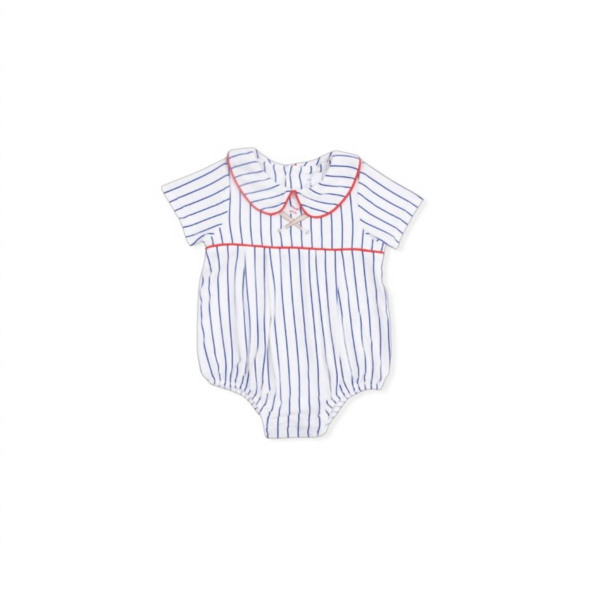 Angel Dear - Kids Baseball Stripe Bamboo Classic Box Pleat Bubble