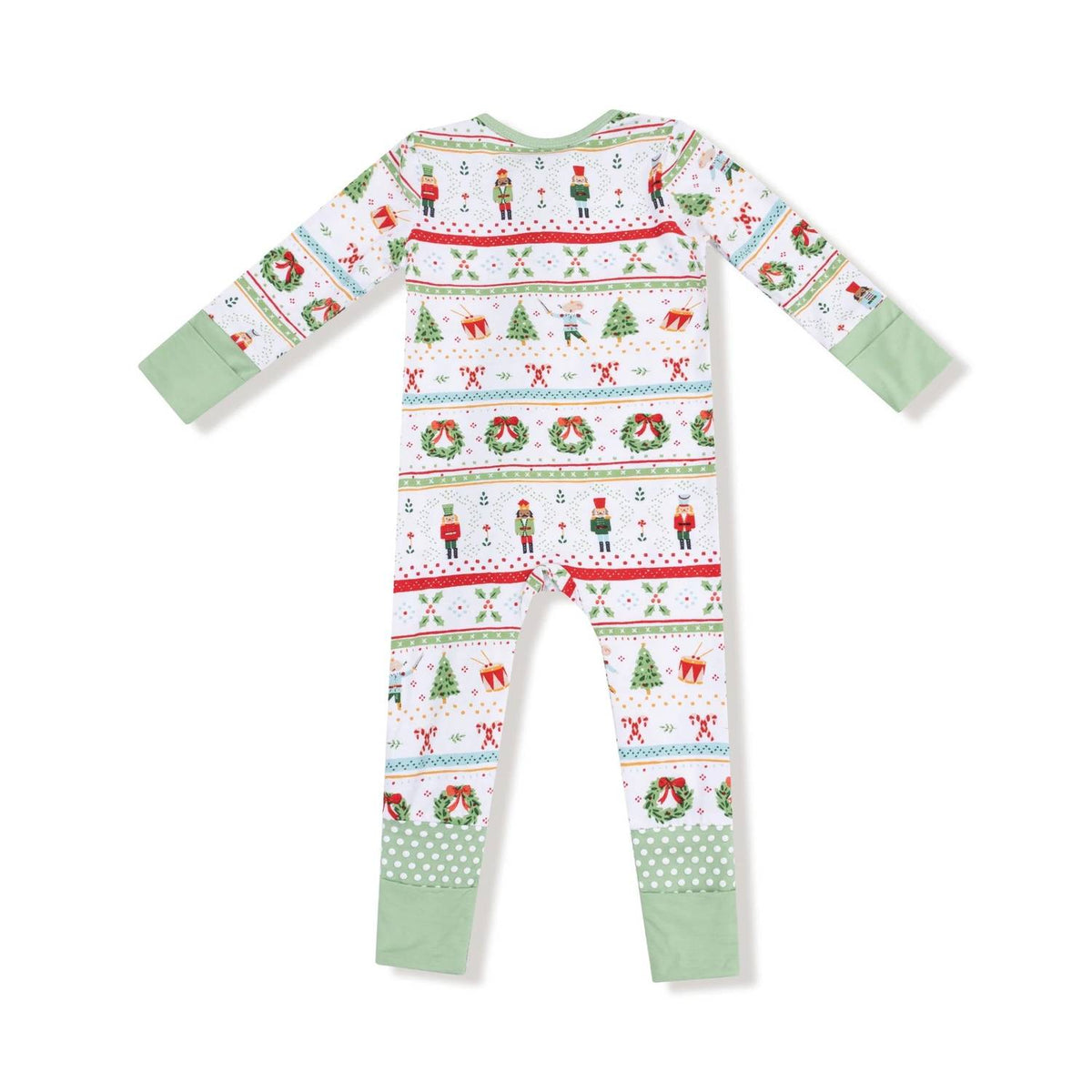 Angel Dear - Kids Nutcracker Fair Isle Bamboo 2 Way Zipper Romper