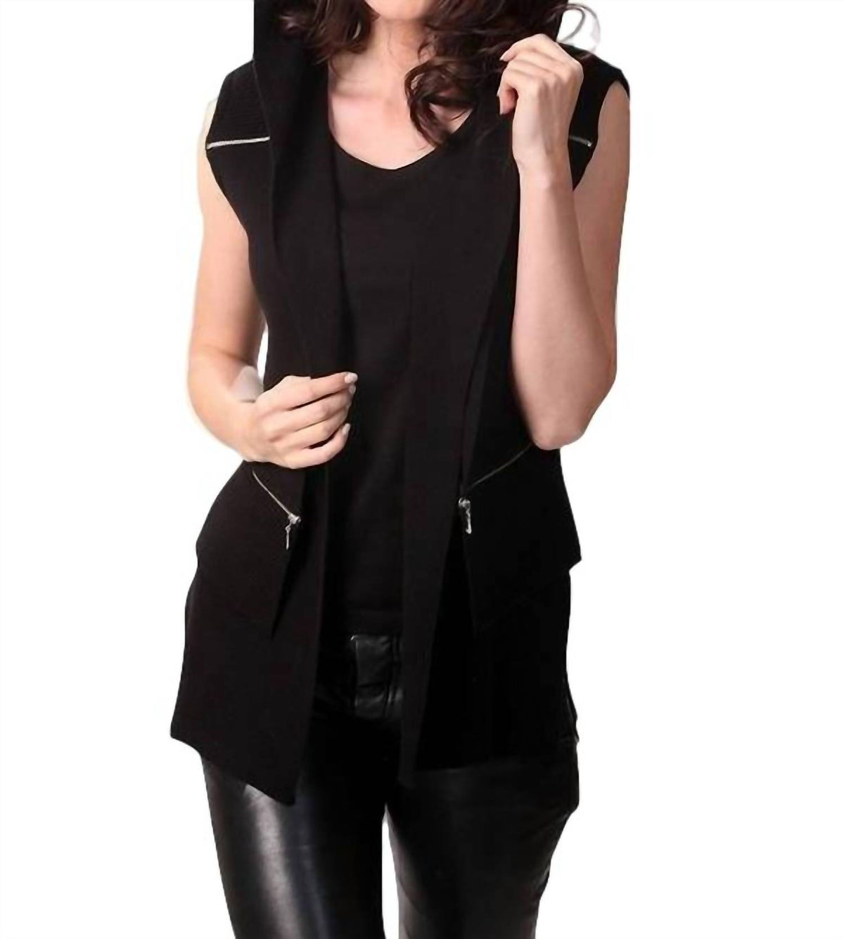 Angel - Double Zip Hooded Vest
