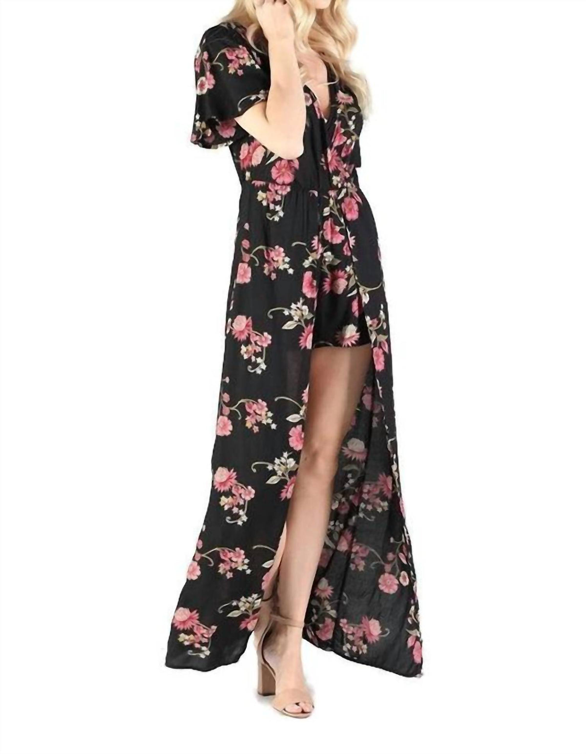 Angie - Floral Maxi Romper
