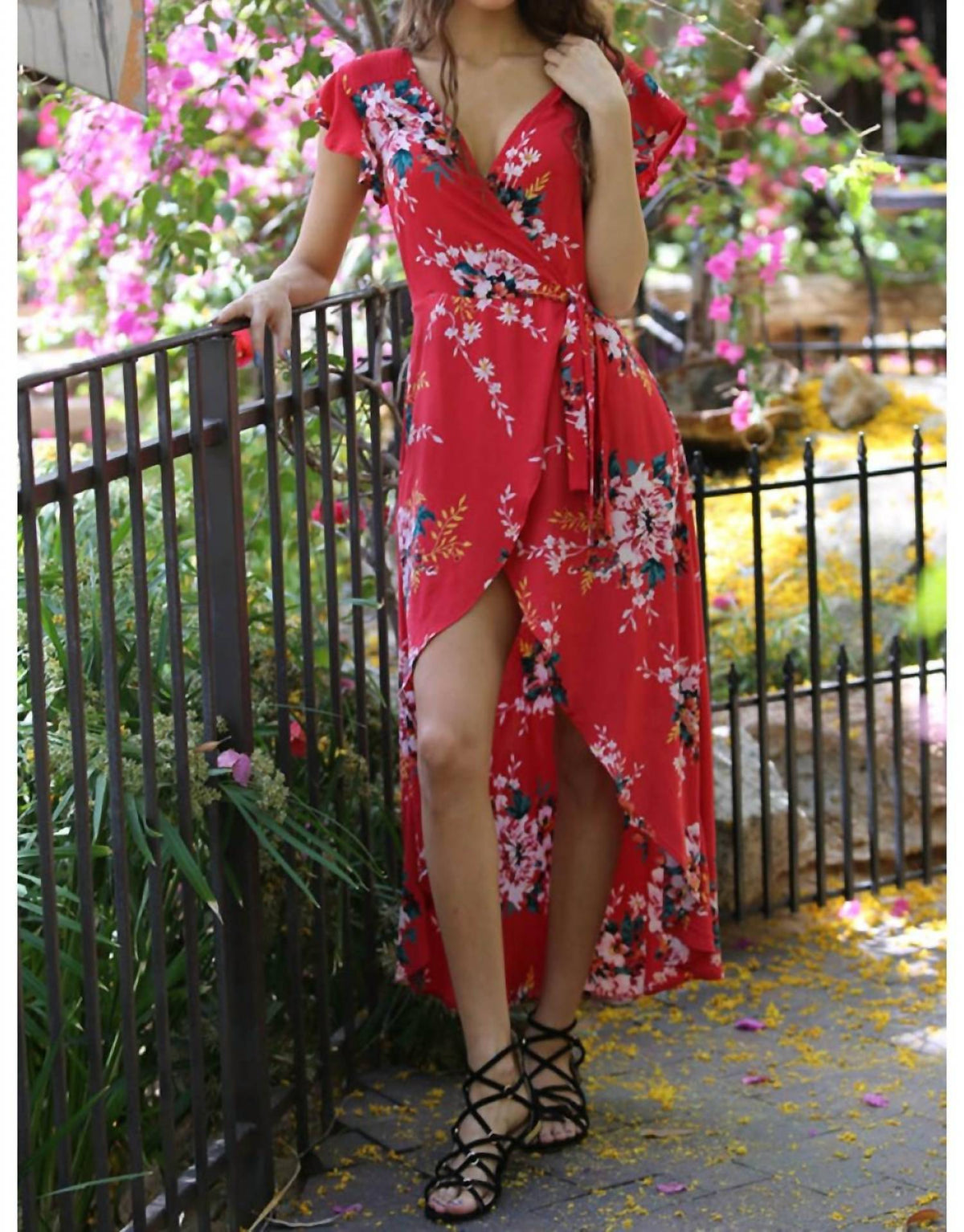 Angie - Floral Walk Through Maxi Romper