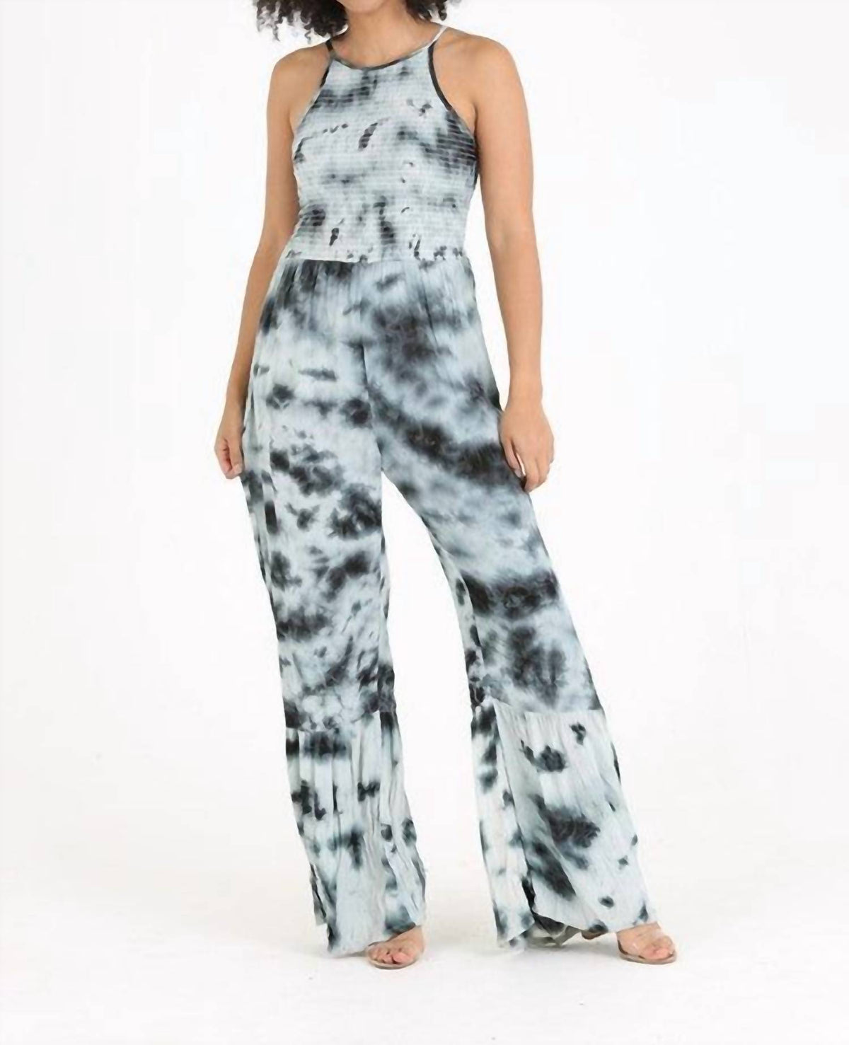 Angie - Smocked Tie Dye Jumper