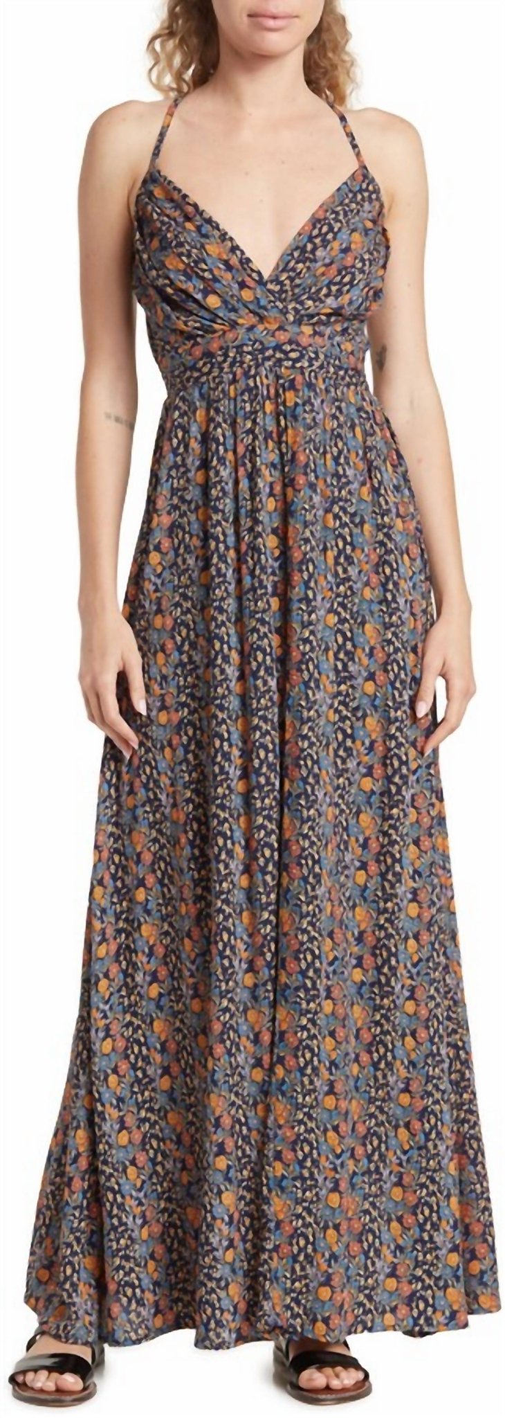 Angie - Suprlice Maxi Dress - blue - clothing - dresses