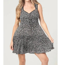 Angie - Tie Front Tank Strap Mini Dress
