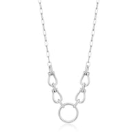 Ania Haie - Women's Horseshoe Link Necklace - jewelry - necklaces - silver