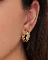 Ania Haie - Women's Rope Chunky Hoop Earrings - earrings - gold - jewelry