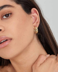 Ania Haie - Women's Rope Chunky Hoop Earrings - earrings - gold - jewelry