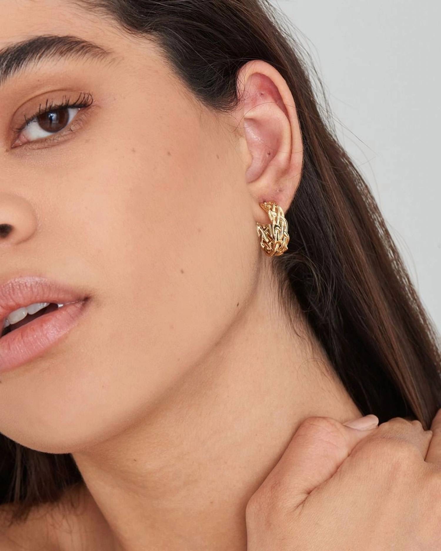 Ania Haie - Women's Rope Chunky Hoop Earrings - earrings - gold - jewelry