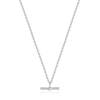 Ania Haie - Women's Rope T - bar Necklace - jewelry - necklaces - silver