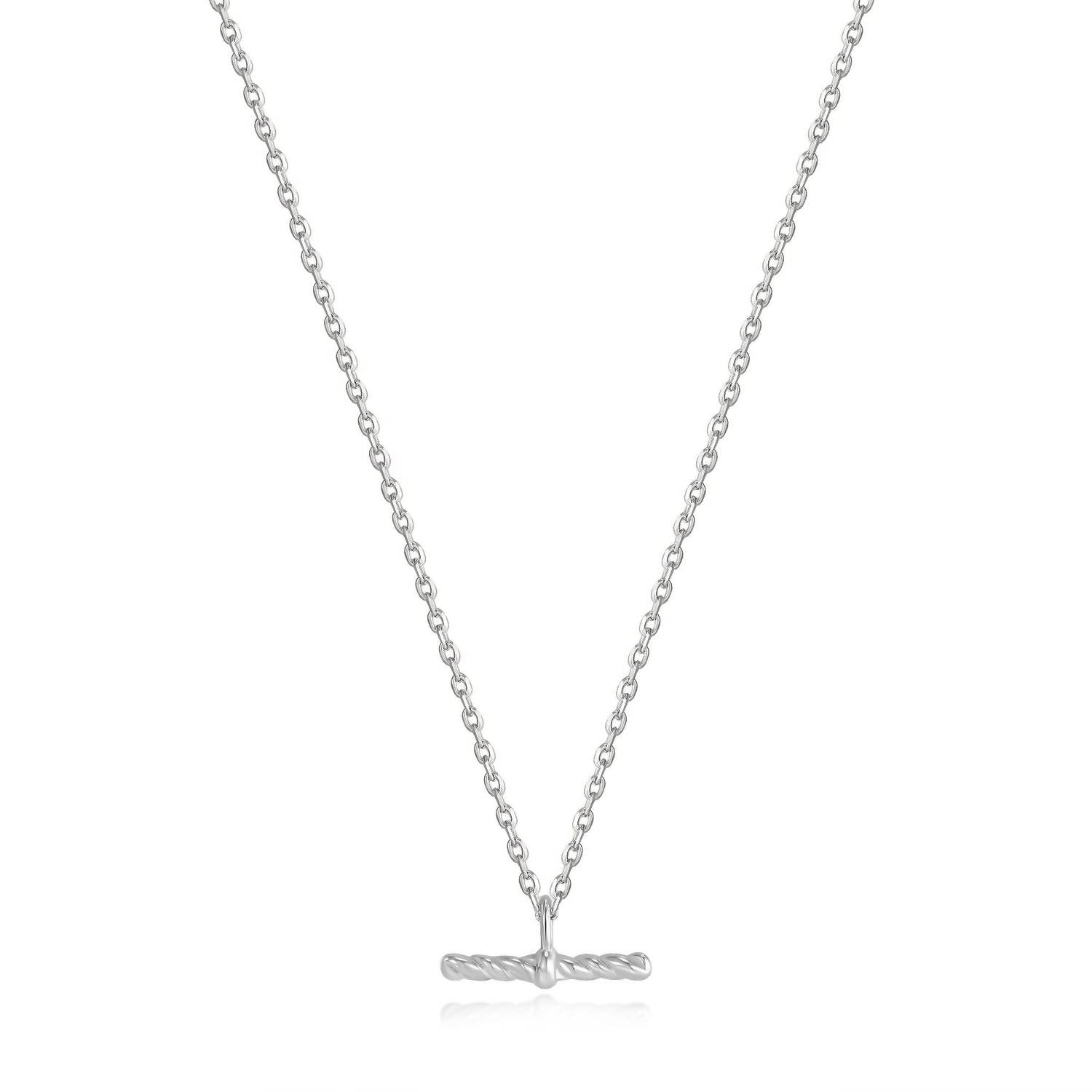 Ania Haie - Women's Rope T - bar Necklace - jewelry - necklaces - silver
