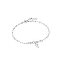 Ania Haie - Women's Sparkle Drop Pendant Chain Bracelets - bracelets - jewelry - silver