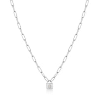 Ania Haie - Women's Under Lock & Key Padlock Necklace - jewelry - necklaces - silver