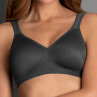 Anita - Twin Wireless Soft Bra - black - bras - clothing