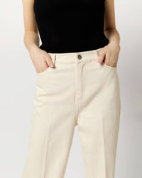 Ann Mashburn - Coco 5 Pocket Jeans - beige - clothing - cotton - blend