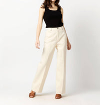 Ann Mashburn - Coco 5 Pocket Jeans - beige - clothing - cotton - blend