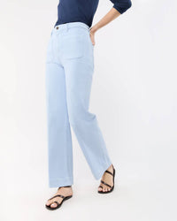 Ann Mashburn - Coco Patch Pocket Jean - blue - clothing - cotton - blend