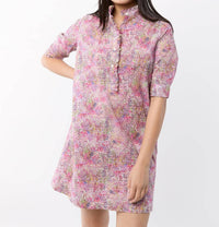 Ann Mashburn - Elbow - sleeve Frill Dress - clothing - collection:vacationdresses(Auto) - cotton