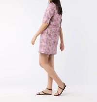 Ann Mashburn - Elbow - sleeve Frill Dress - clothing - collection:vacationdresses(Auto) - cotton
