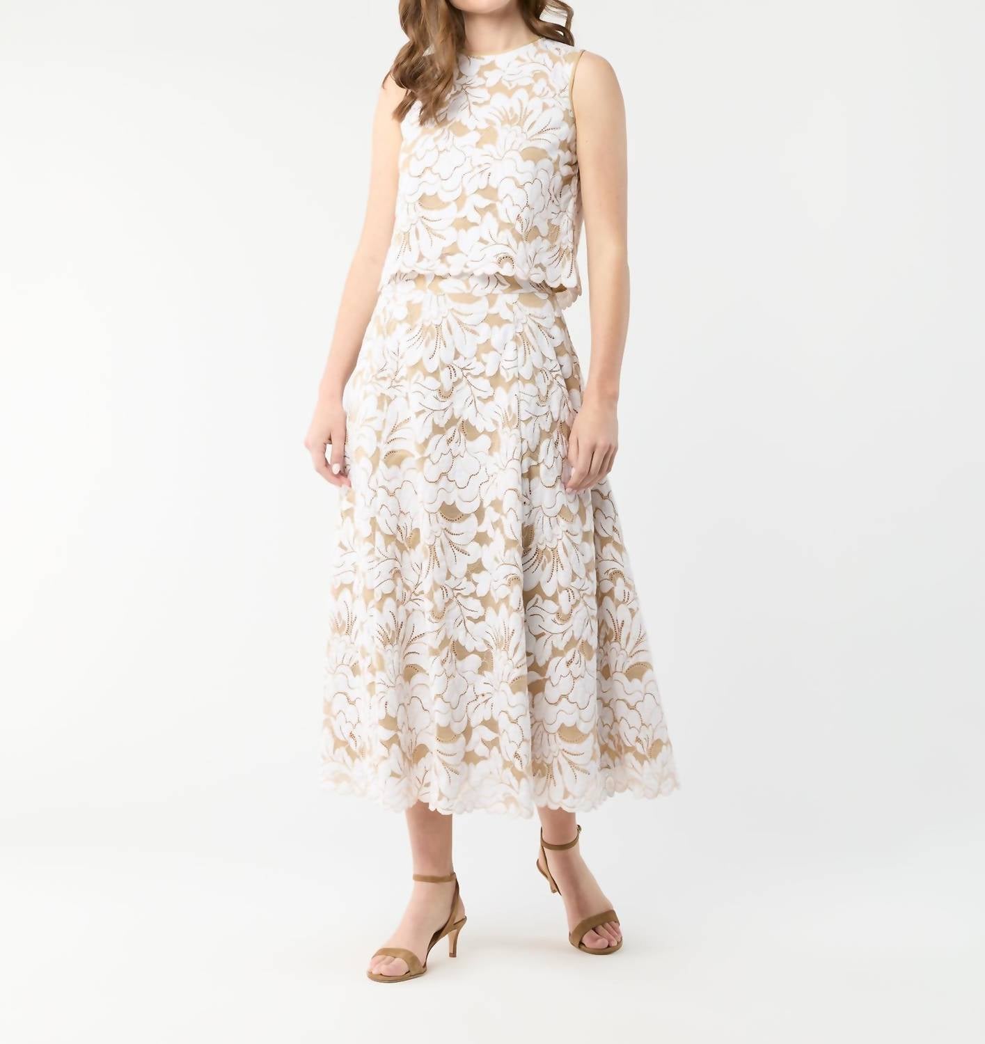 Ann Mashburn - Gia Shell Top - beige - blouses - clothing