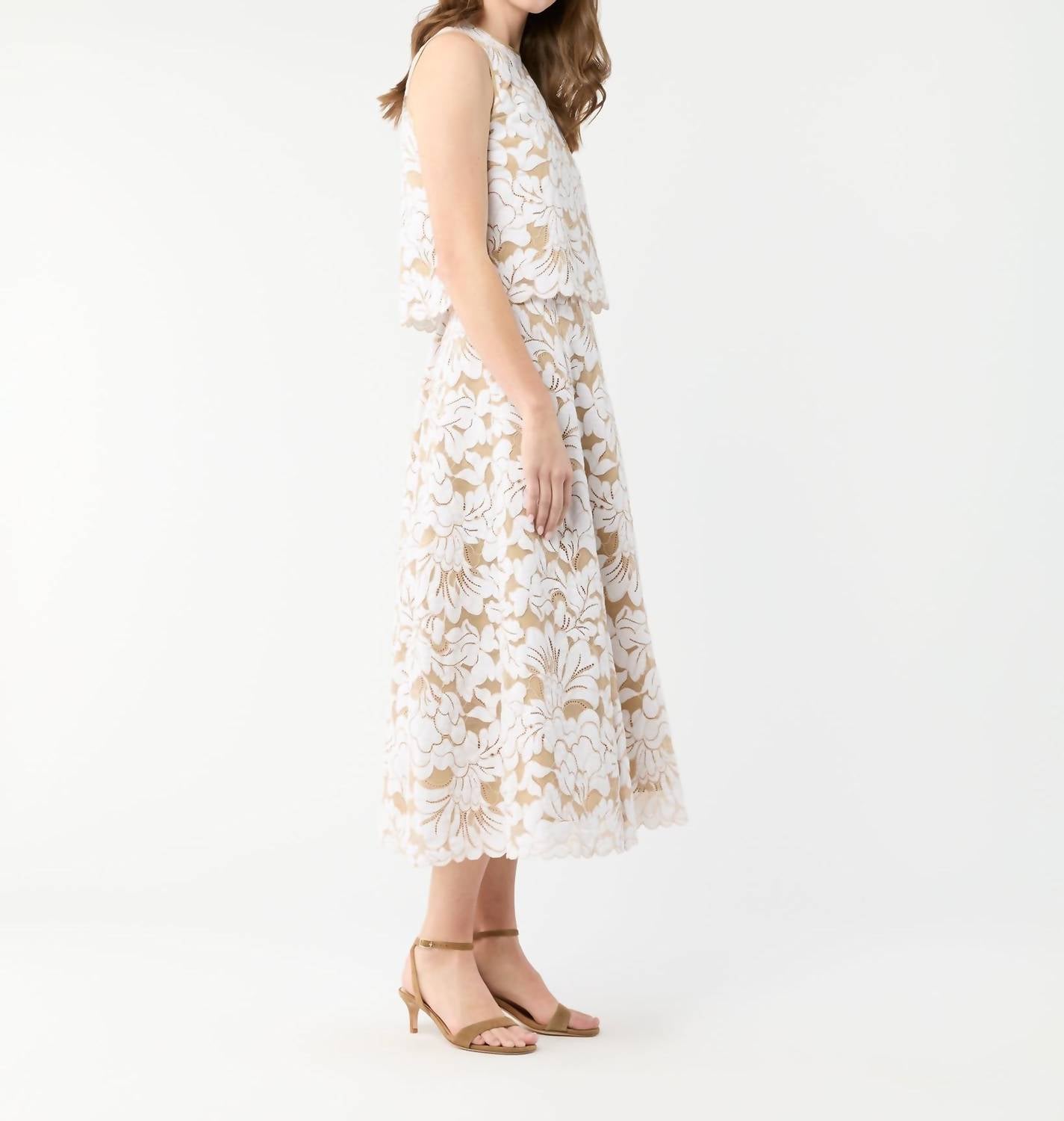 Ann Mashburn - Gia Shell Top - beige - blouses - clothing