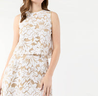 Ann Mashburn - Gia Shell Top - beige - blouses - clothing