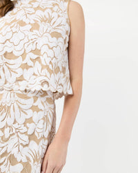 Ann Mashburn - Gia Shell Top - beige - blouses - clothing