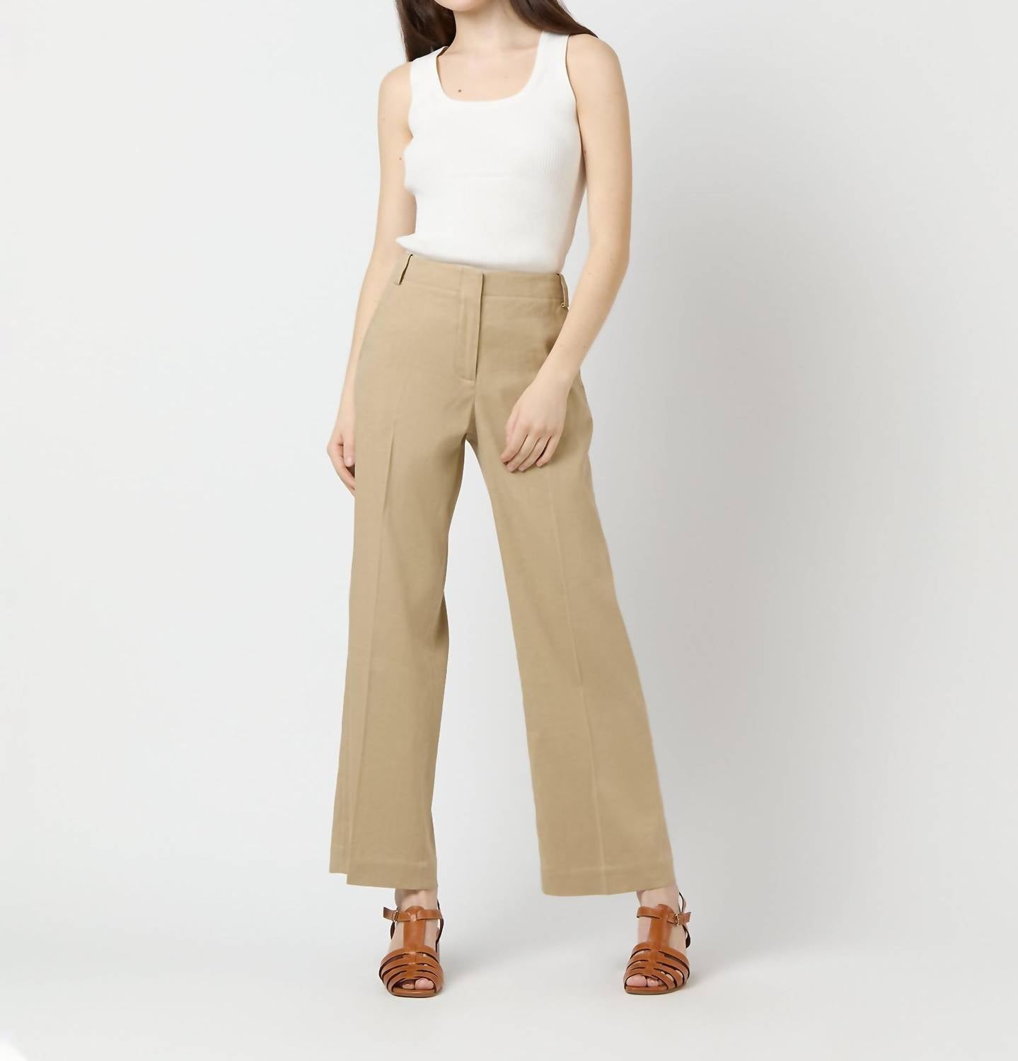 Ann Mashburn - Nia Shell Ribbed Tank Top - clothing - cotton - tank - tops