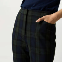 Ann Mashburn - Norah Flare Plaid Pant - clothing - flare - green