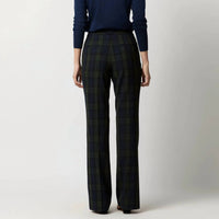 Ann Mashburn - Norah Flare Plaid Pant - clothing - flare - green