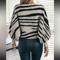 Anna-Kaci - Bold & Balloon Sleeves Sweater