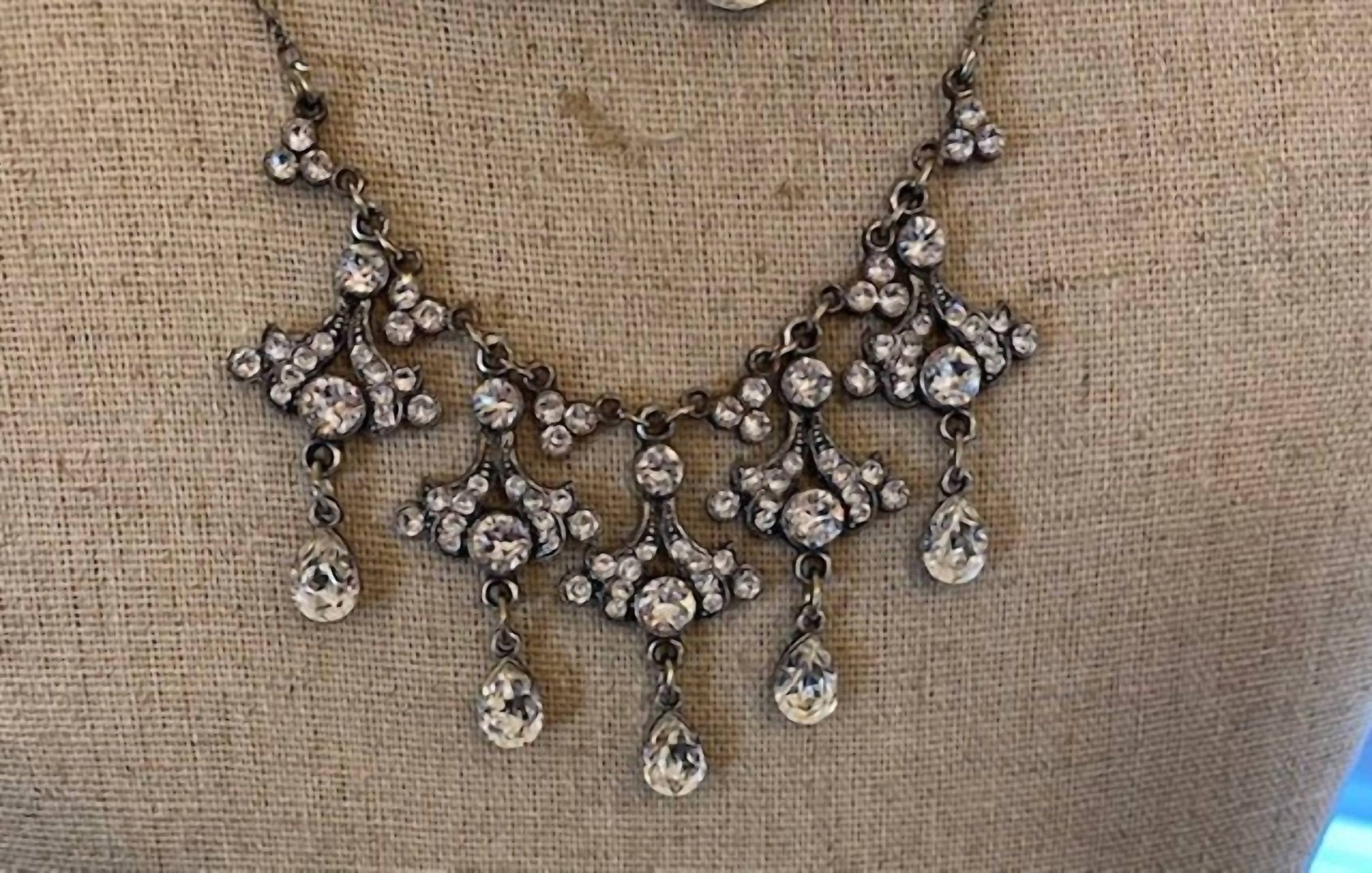Anne Koplik - Women's Bouquet Teardrop Necklace - jewelry - necklaces - silver