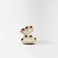 Anne Michelle - Women's Dome Stud Double Strap Heeled Sandal