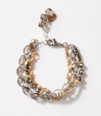 Anne Vaughan - Women's Multistrand Crystal Bracelet - bracelets - crystal - jewelry