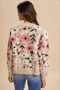 Anniewear - Floral Textured Cardigan