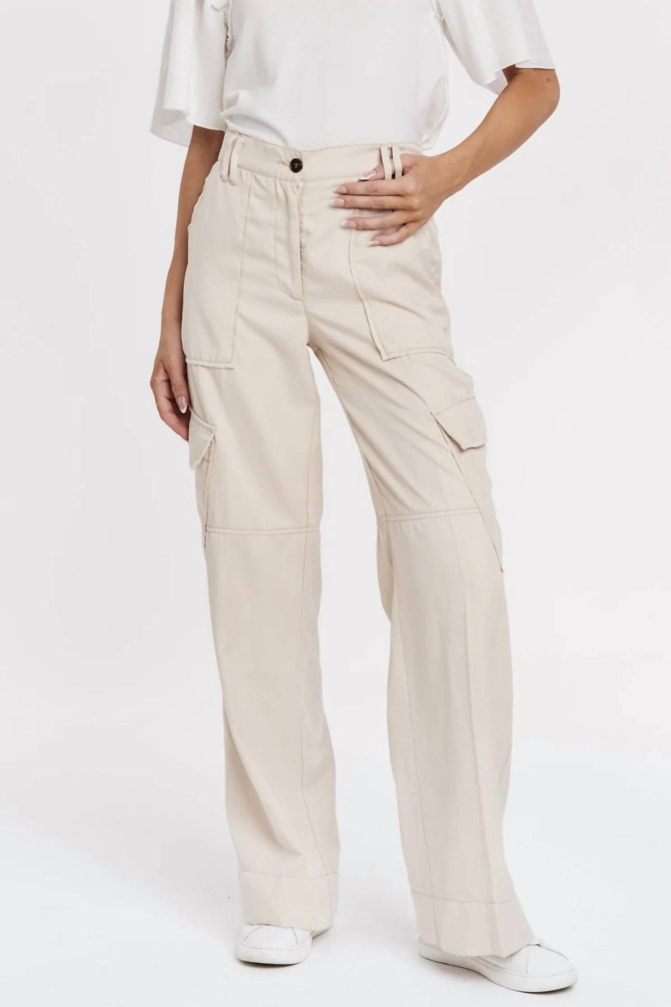 Another Love - Cairo Cargo Pants - beige - clothing - nylon - blend