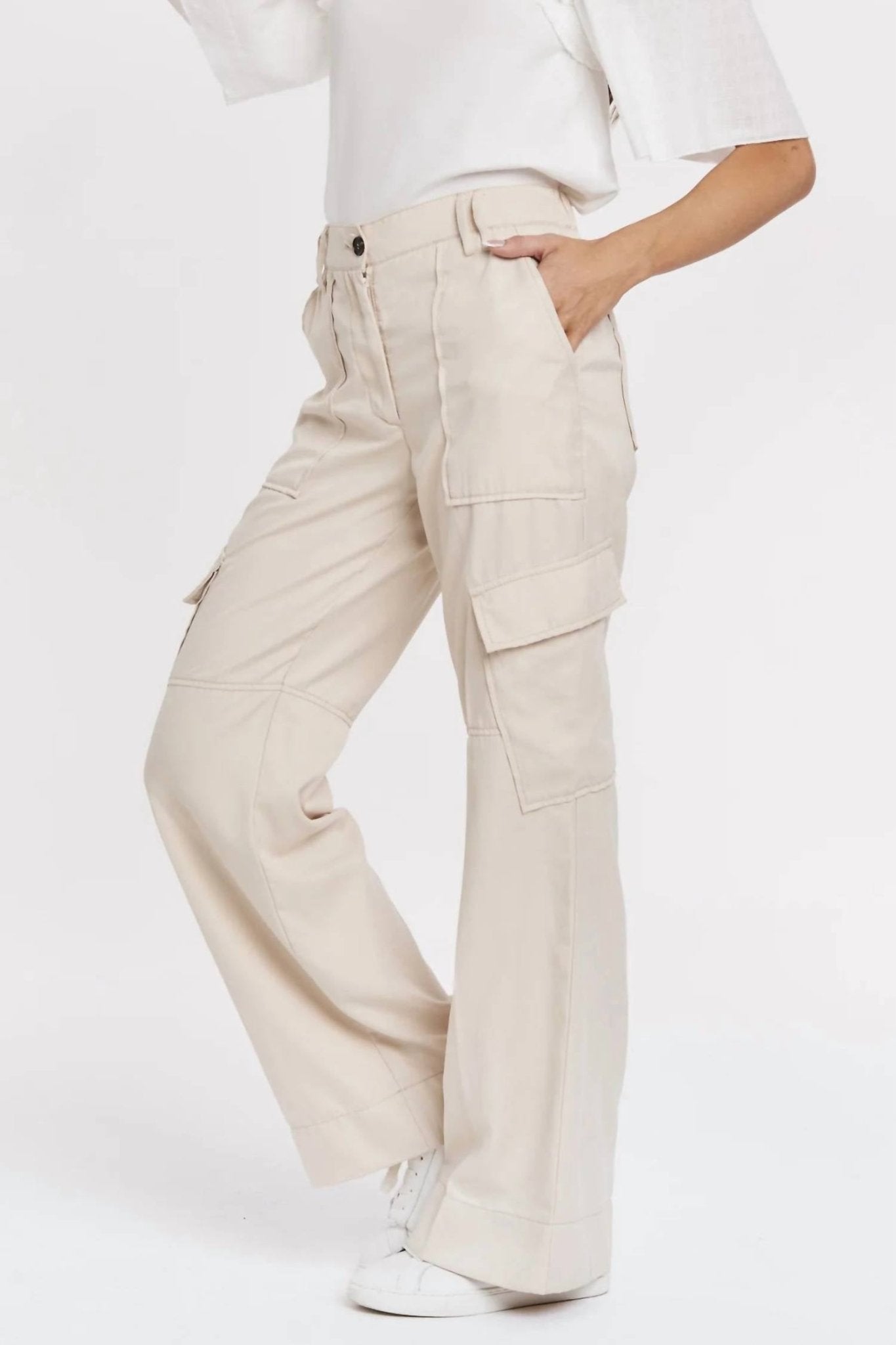 Another Love - Cairo Cargo Pants - beige - clothing - nylon - blend