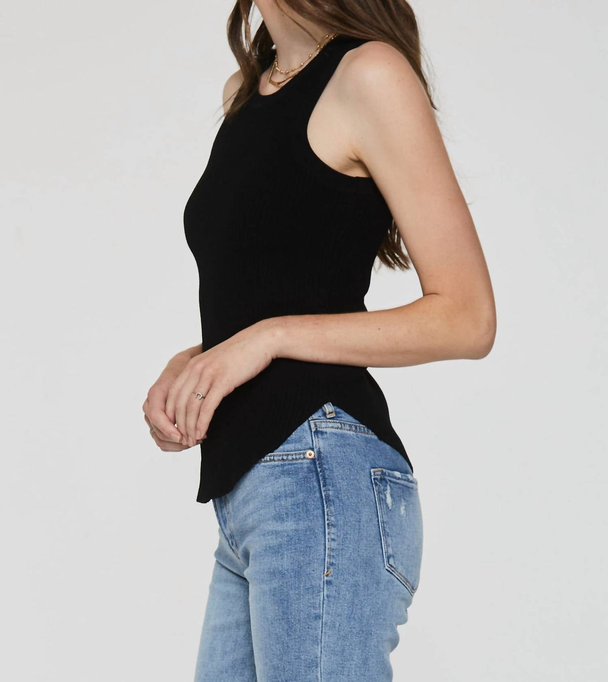 Another Love - Cora High Neck Rib Tank