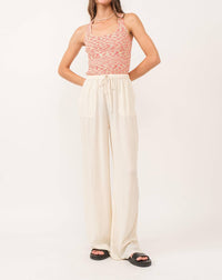 Another Love - Indira Tank - clothing - patterned - red