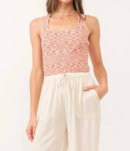 Another Love - Indira Tank - clothing - patterned - red