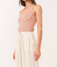 Another Love - Indira Tank - clothing - patterned - red